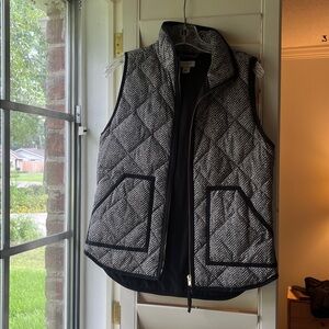 J. Crew Women’s Herringbone Quilted Puffer Vest Size XS